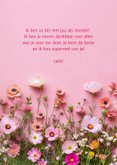 Fleurige moederdagkaart met vrolijke lentebloemen 3