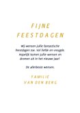 Foto kerstkaartje wit fijne feestdagen gouden 2027 3