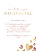 Fotocollage kaart voor de liefste moeder - met hartjes 3