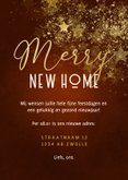 Fotocollage kerst-verhuiskaart roestkleur met sterren 3