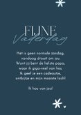 Fotocollage vaderdag blauw liefste papa bloemetjes 3