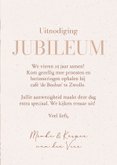Fotokaart huwelijksjubileum met beige papiertextuur 3
