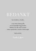 Fotokaart trouwerij met grote foto en witte typografie 3