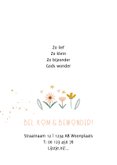 Fotokaartje bloemenveld sterretjes hartjes goudlook 2