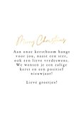 Fotokaartje merry christmas minimalistisch en goud 3