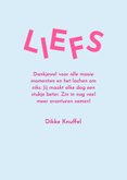 Fotokaartje modern met speelse letters liefs bff 3