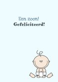 geboorte jongen lief blauw ster 3