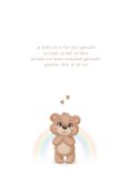 Geboortekaartje lief klein beertje 2