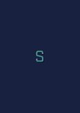 Geboortekaartje met gekleurde 3d letter S blauw paars Achterkant