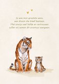 Geboortekaartje tijgertje jungle kaders kleurrijk vrolijk 2