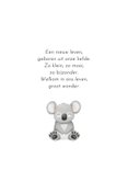 Geboortekaartje unisex lief minimalistisch koala 2