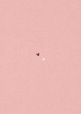 Geboortekaartje vosje lief roze papier hartjes Achterkant