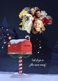 Gefeliciteerd nieuw huis kerst kaart illustratie 2