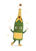 Geslaagd felicitatie champagne humor karakter you did it 2