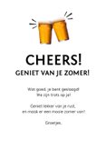 Geslaagd felicitatiekaart met een welverdiend biertje er op! 3