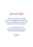 Geslaagd kaart gefeliciteerd petje af 'Cum Laude' diploma 3