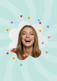 Geslaagd kaart gefeliciteerd school boeken confetti tekst 2