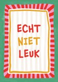 Geslaagd kaart gezakt sterkte niet leuk gouache verf 2