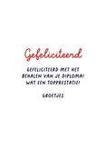 Geslaagd kaart lintje confetti wow foto rood wit blauw 3