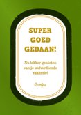 Geslaagd kaart met bier etiket 'Proost'!  3