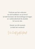 Geslaagd kaart met boekenstapel 3