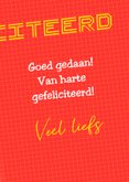 Geslaagd-kaart met gele gameboy en foto 3