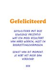 Geslaagd kaart rood wit blauw lintje rozet you did it 3