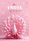 Geslaagd kaart trots als een pauw hartjes algemeen 2