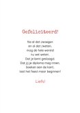 Geslaagd kaart trots op jou potloden schriftje 3