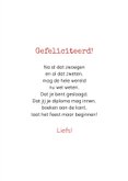 Geslaagd kaart trots op jou potloden schriftje 3