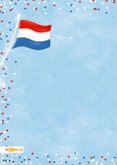 Geslaagdkaart in Hollandse kleuren met afstudeerhoed en foto 2
