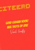Geslaagdkaart met gameboy  3