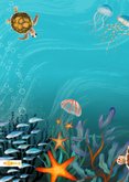 Geslaagdkaart voor zwemdiploma A met zeedieren 2