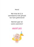 Geslaagdkaart zwemdiploma kat ballonnen zwemband roze 3