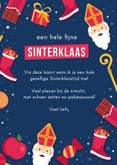 Gezellige Sinterklaas kaart met illustraties van sint  3