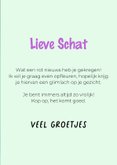 Grappig en lieve beterschapskaart van hond met bloemenmuts 3