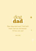 Grappig vaderdagkaartje dog dad met foto 3