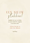 Grappig verhuiskaartje nieuw stekkie met plant 3