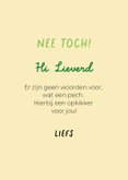 Grappige beterschapskaart van hond in kikkerpakje 3