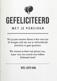 Grappige felicitatiekaart pensioen tijdschrift met foto  3