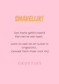 Grappige felicitatiekaart van hond met stukje cake 3