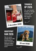 Grappige huisdier kerstkaart hond kat in tijdschrift stijl 2