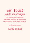 Grappige kerstkaart een toast op de kerstdagen 3