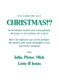 Grappige kerstkaart met corgi did someone say christmas 3