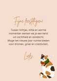 Grappige kerstkaart met katten illustratie 3