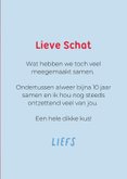 Grappige liefdeskaart hond met uitgestoken tongetje.  3