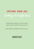 Grappige lieve hondenkaart van hond met roos in bek 3