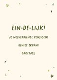 Grappige pensioenkaart met een blije peer 3
