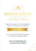 Grappige Save the Date kerstkaart met foto 3