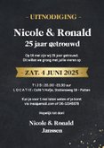 Grappige uitnodiging jubileum - deze kleintjes zijn getrouwd 3